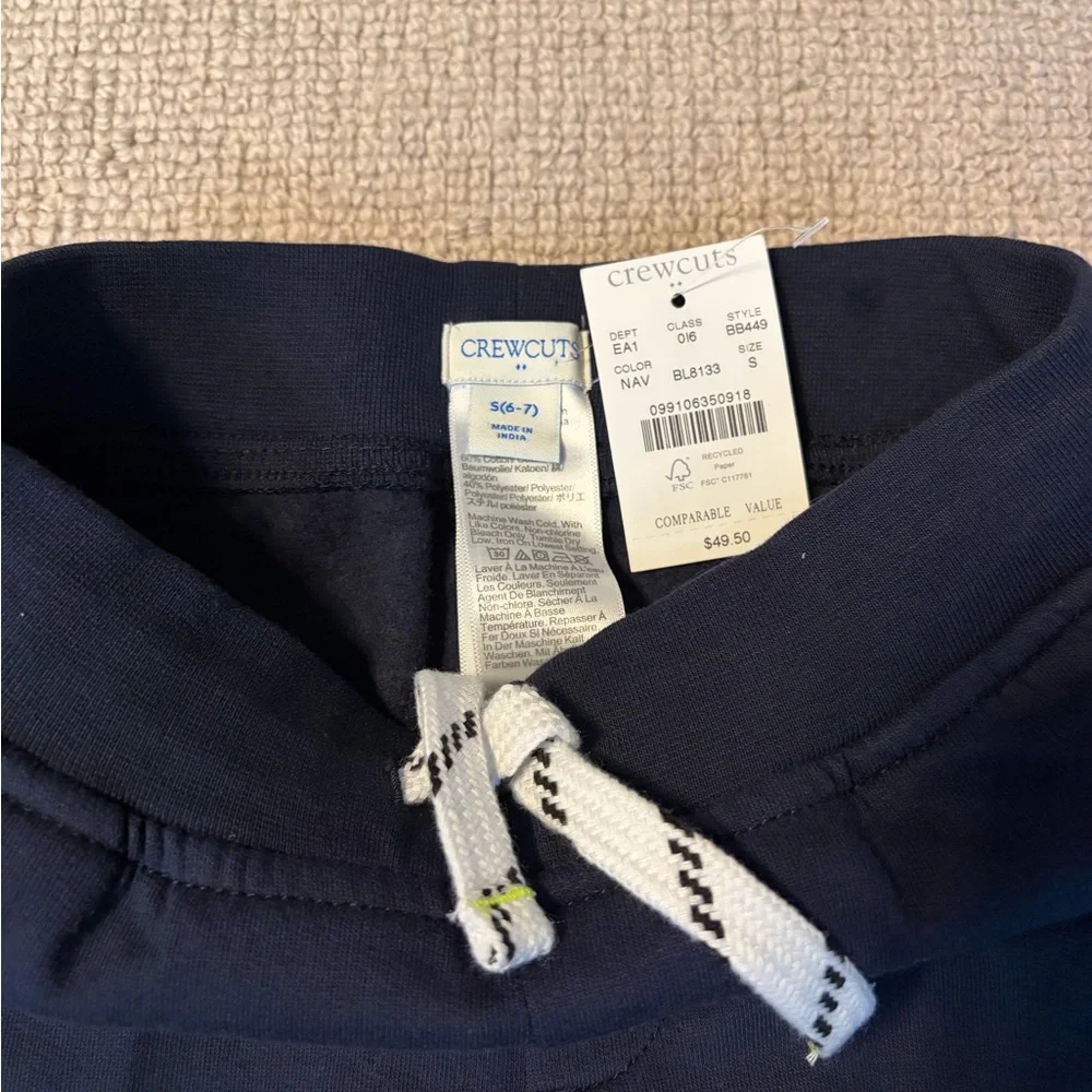 Crewcuts Navy Blue Kids Joggers (Size 6-7) - Picture 2 of 5